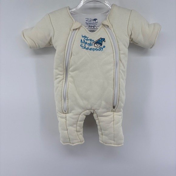Baby Merlin's Magic Sleepsuit Small 3-6 Months Cream Padded Sleep Sack - Picture 1 of 5